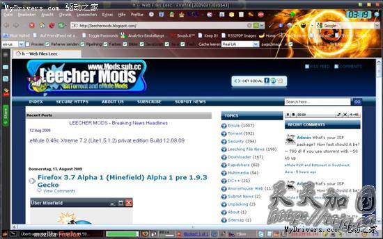 Firefox 3.7 Alpha 1Ԥ԰汾