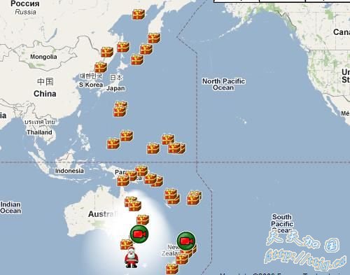 NORAD:圣诞老人目前位于塔斯马尼亚