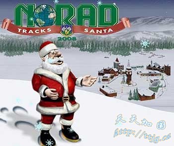 NORAD2009版追踪圣诞老人海报