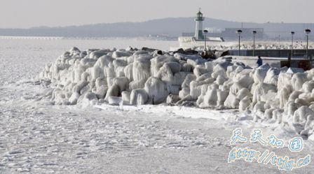 欧中西部冰冻持续 气温零下35度数十人死(组图)