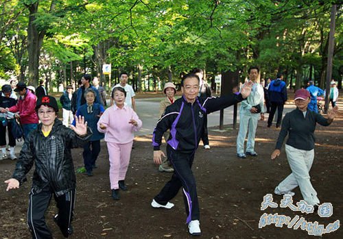 温家宝东京晨练 与日本大学生切磋棒球(图)