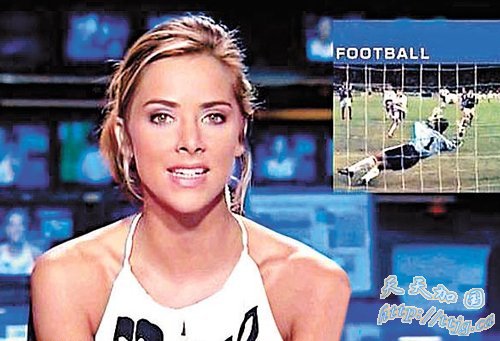 世界杯最美主播出炉 性感美女爱断臂鬼才(组图)