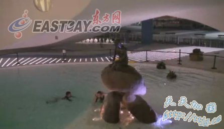 丹麦馆小美人鱼池深夜现人影 多人游泳跳水被录下(组图)