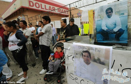 洛杉矶警员枪杀危地马拉醉酒劳工引发骚乱(组图)