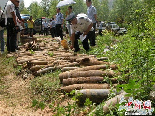 广西南宁销毁360支枪支等危险品(图)