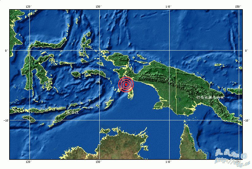 9月30日1时10分印尼阿鲁群岛附近海域发生6.6级地震