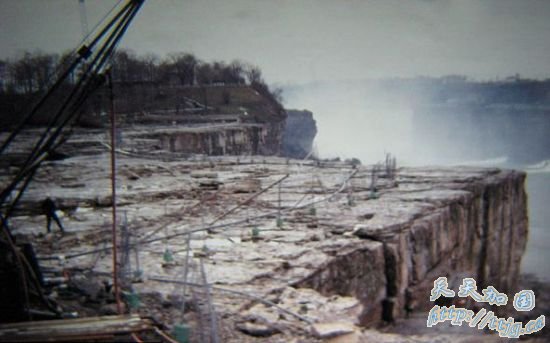 尼亚加拉大瀑布断流照片尘封41年首次曝光(图)