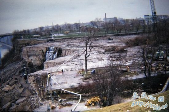 尼亚加拉大瀑布断流照片尘封41年首次曝光(图)