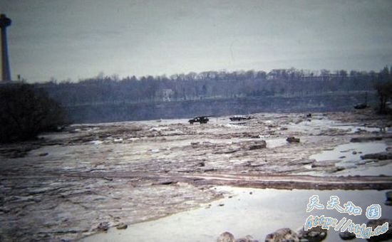 尼亚加拉大瀑布断流照片尘封41年首次曝光(图)