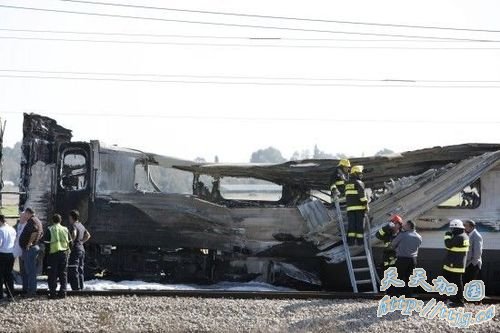 以色列一辆火车起火 至少107人被送医(图)