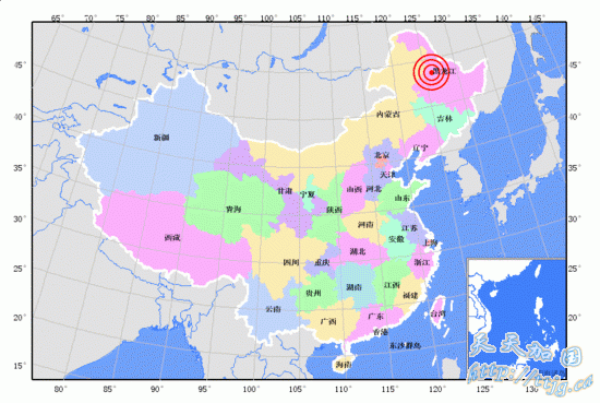 黑龙江黑河市五大连池市今晨发生4.2级地震