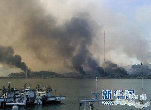 一艘朝鲜渔船进入韩国一侧后被带走调查