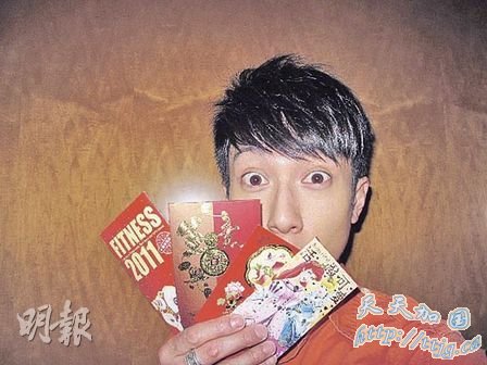 吴尊新年期间收到很多红包。(资料图)