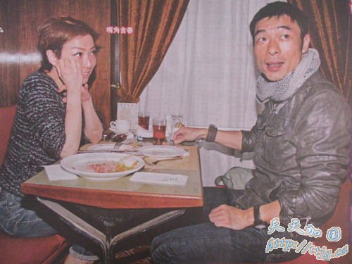 许志安郑秀文约会被撞破。