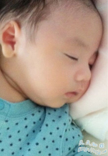 李嘉欣微博自曝儿子许建彤最新照片