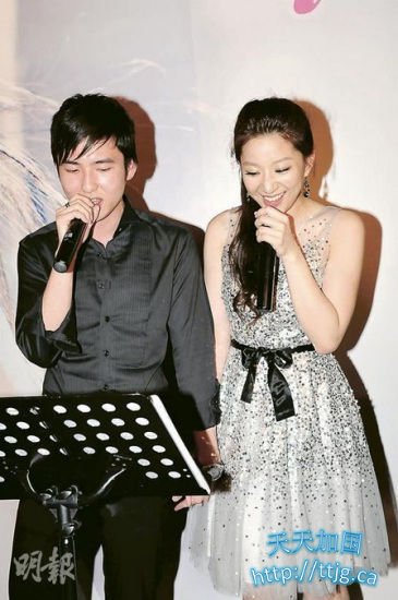 汪圆圆和蔡加赞。(资料图)